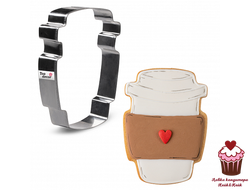 Вырубка для печенья СТАКАН, 10.7см, металл