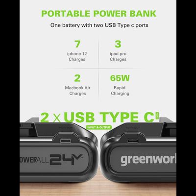 Аккумулятор Greenworks G24B4+