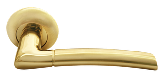 Дверные ручки Rucetti RAP 6 SG/GP Цвет - Матовое золото/золото