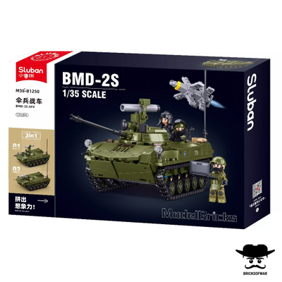 Конструктор SLUBAN M38-B1250 серия Армия. Российская армия БМД Боевая машина десанта