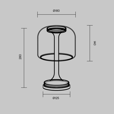 Настольный светильник Spirito, MOD286TL-L8B3K, Maytoni