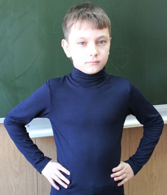 Водолазка школьная из вискозы (до 158 роста)	 530