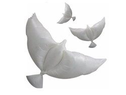 шар с гелием 27"/64 см голубь