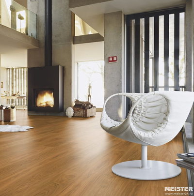 Паркетная доска Meister Дуб Гармония Шартенальм 8830 в интерьере