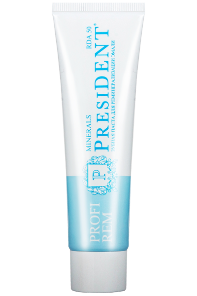Зубная паста Profi Rem Minerals для реминерализации эмали, PresiDENT, 50 мл.