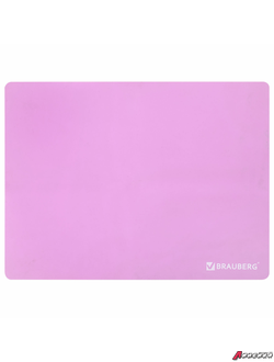 Настольное покрытие BRAUBERG для труда и творческих занятий, силикон, розовое, 30×40 см. 272374