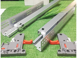 350мм Направляющие скрытого монтажа полного выдвижения с доводчиком AMALET