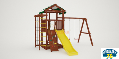 Детская площадка Савушка Мастер 5 (Махагон) 4 сезона