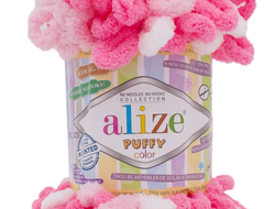 Пряжа Alize Puffy (Ализе Пуффи) / Puffy Color 100% микрополиэстер, пряжа с петельками, вязание руками 9,2 м 100 гр., цвет 6383
