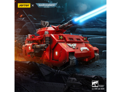 Хищник-Аннигилятор Кровавых Ангелов (Warhammer 40k) - КОЛЛЕКЦИОННАЯ ФИГУРКА 1/18 Blood Angels Predator Annihilator with Twin Lascannons (JT01499) - JOYTOY