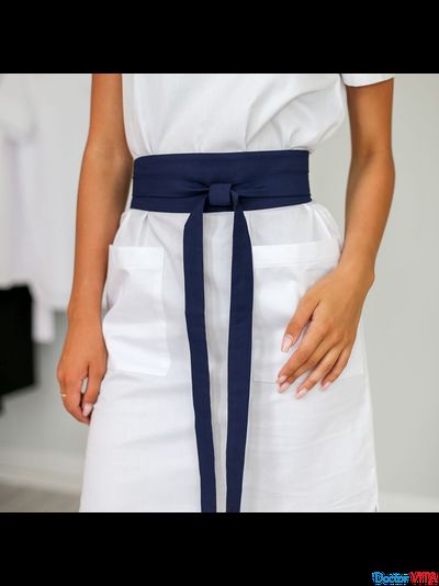 ПЛАТЬЕ DOCLIKE DL318 белое с поясом