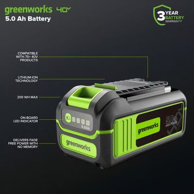 Аккумулятор Greenworks G40HP5 5 Ач