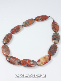 8243020Я Бусы из яшмы.