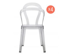 Комплект прозрачных стульев Titi Set 4