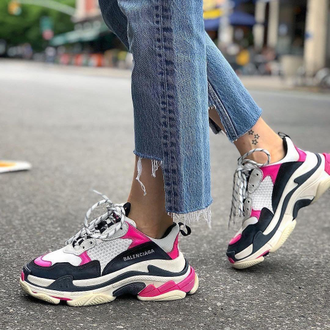 Кроссовки Balenciaga Triple S Розовые