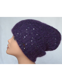 Лавандовая женская вязаная шапка фото шапок Италии визио для женщин