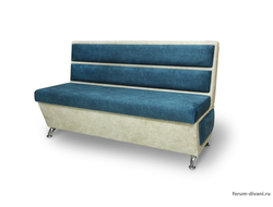 Кухонный ДИВАН "ФОРУМ-1МН", Синий/Слоновая кость
