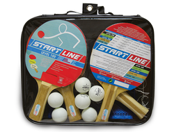 Набор START LINE 4 Ракетки Level 100 + 6 Мячей Club Select + Сетка с креплением в Воронеже