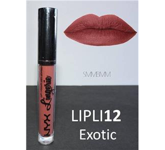 Жидкая матовая помада NYX Lip Lingerie 12 Exotic