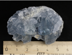 Целестин голубой, друза кристаллов, Мадагаскар (53*36*33 мм, 117 г) №37784