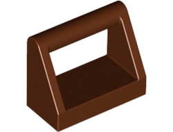 Tile, Modified 1 x 2 with Bar Handle, Reddish Brown (2432 / 4211219)