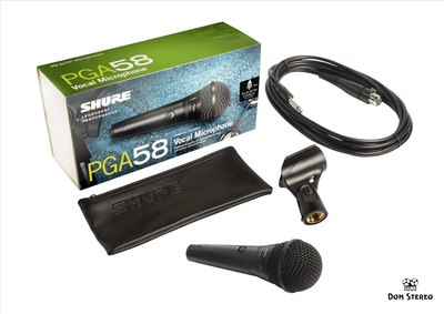 SHURE PGA58-QTR-E Кардиоидный динамический вокальный микрофон с переключателем. (модификация 1)
