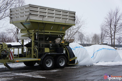 Передвижная вальцовая плющилка влажного зерна с прессом ROmiLL CP2 Plus