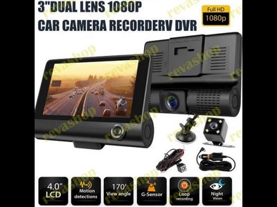 Видеорегистратор 3в1 Video Cardvr Full HD 1080p с 3 камерами запись салона