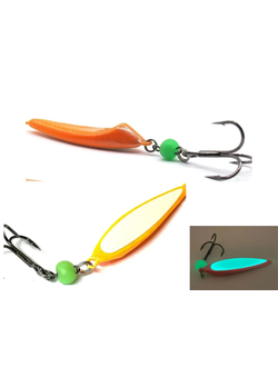 Блесна Оска-судак (21гр), длина 6,5см, цвет ОРАНЖЕВЫЙ