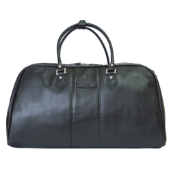 Кожаная дорожная сумка Normanno black (арт. 4007-01)