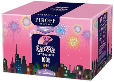 Батарея салютов САКУРА (0,8" / 100 залпа)