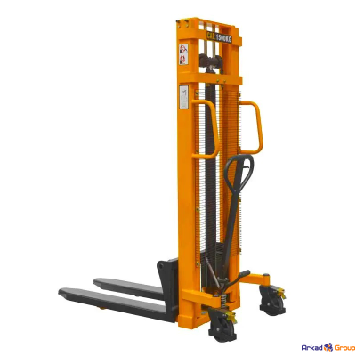 Ручной гидравлический штабелер SDJ 1530 (г/п 1.5 т, 3 м, раздвижные вилы 310-710 мм) SMART