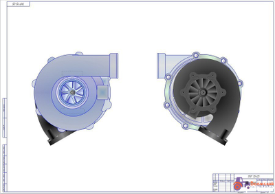 Турбокомпрессор для ТМЗ-8481.10-08 - ТКР 10ТТ-05