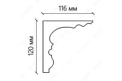 Карниз гладкий SKT1