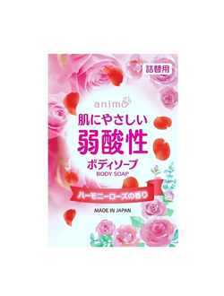 Мягкое мыло для тела ROCKET SOAP слабощелочное, с ароматом розы, 340 мл,  м/у