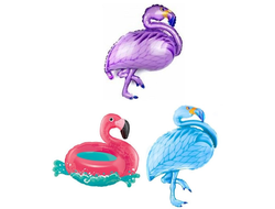 шар с гелием 32"/64 см фламинго (на выбор)