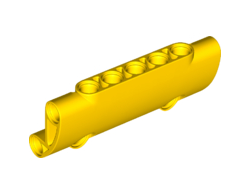 Technic, Panel Curved 7 x 3 with 2 Pin Holes through Panel Surface, Yellow (24119 / 6257077)