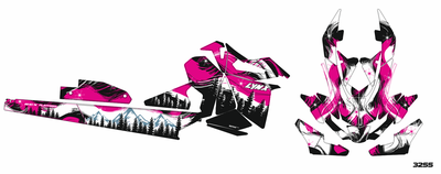 Наклейки на снегоход  Lynx Rave 2017 2018