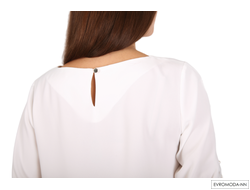 Блузка белая с коротким рукавом Pretty One 1713