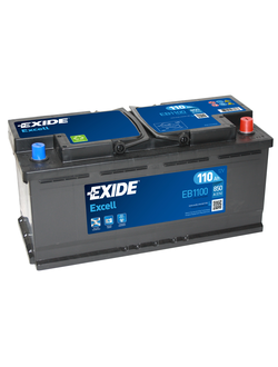 АККУМУЛЯТОР АВТОМОБИЛЬНЫЙ EXIDE EXCELL EB1100 R+ 110Ah 850А (En)