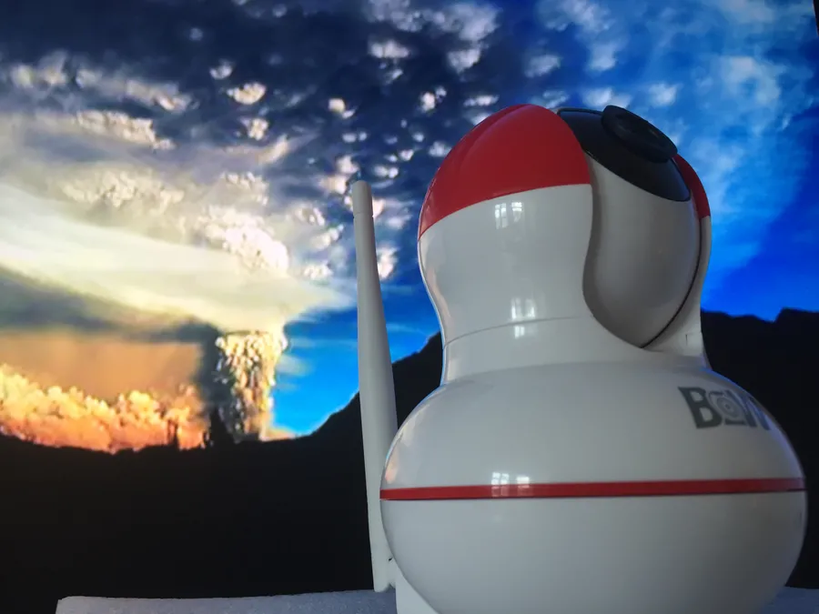 поворотная wifi видеоняня, IP видеоняня моторизированная