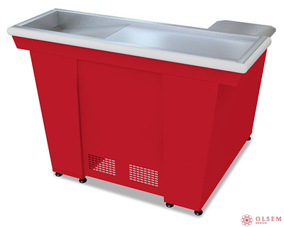 Кассовый бокс Марихолодмаш КБ-1,5-1Н одинарный накопитель (красный)