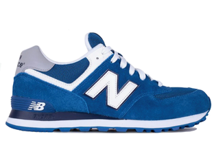 New balance 574 royal blue orange outlet