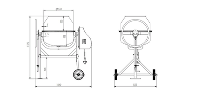 Бетономешалка ВАРЯГ Б-200 (950 Вт,  чугун)