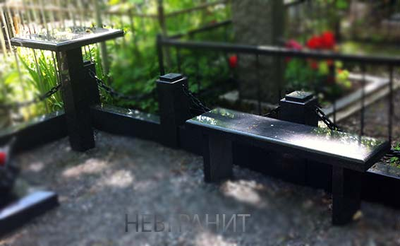 Скамейка гранитная на могилу