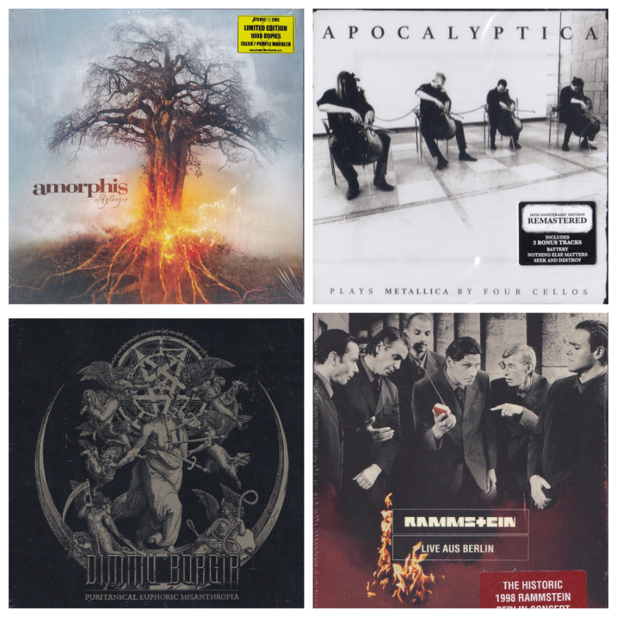 Apocalyptica, Amorphis, Rammstein, Dimmu Borgir