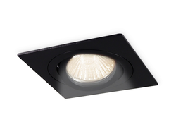 Встраиваемый светильник Ambrella MR16 GU5.3 max11W квадрат повор. черн. 92(80)x28 TECHNO SPOT TN102622 BK