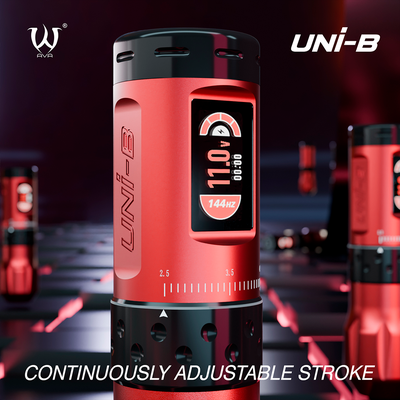 Беспроводная тату машинка AVA UNi-B Adjustable stroke 2.5-4.5mm Black