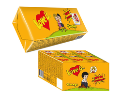 LOVE IS жевательная конфеты со вкусом Манго Апельсин 25гр (12)*18