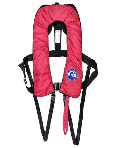 Жилет надувной автоматический Мореман Комфорт, 150 N, красный